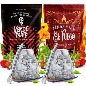 Набір Yerba Mate для двох Калабаш Bombilla 1000г