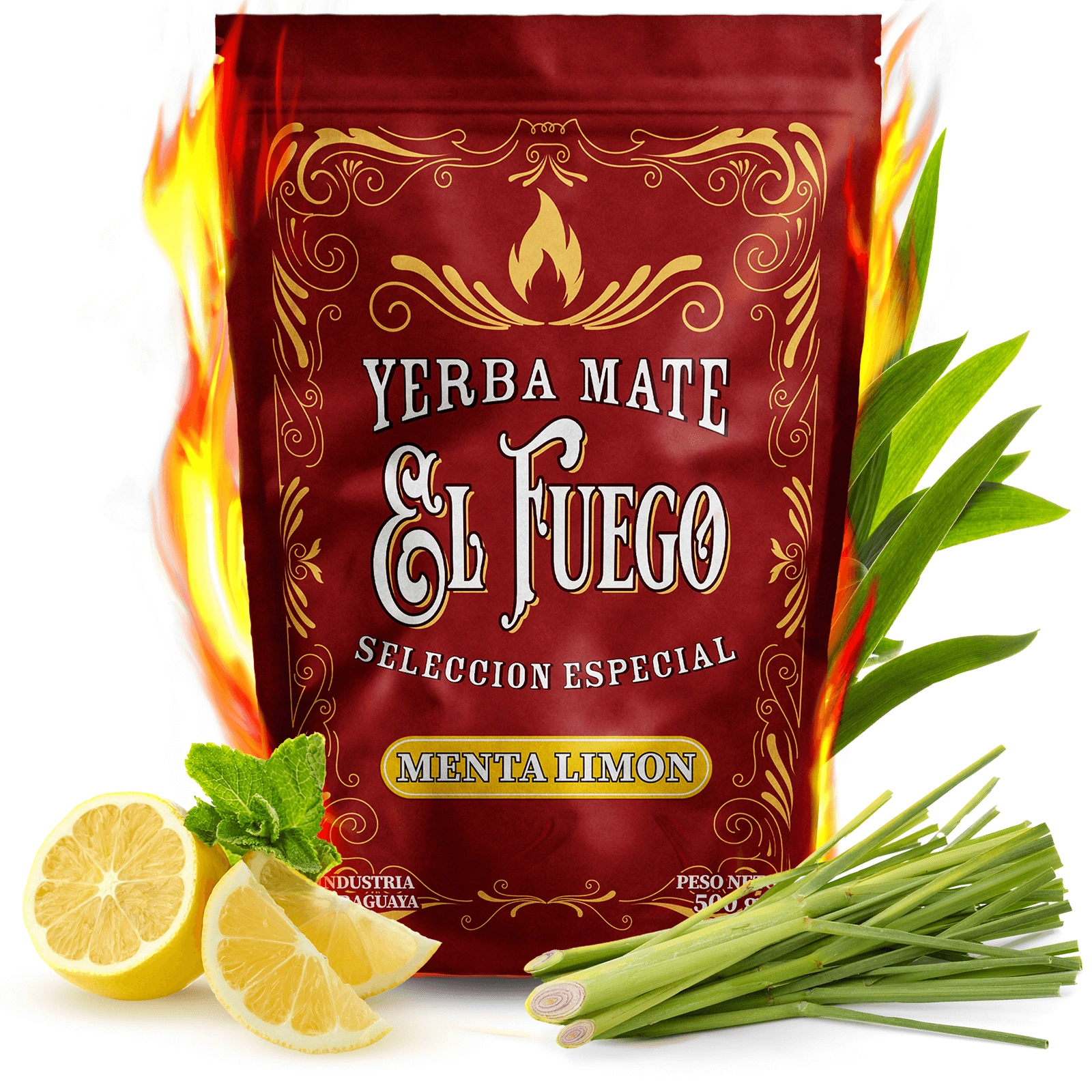 Yerba mate El Fuego Menta Limon