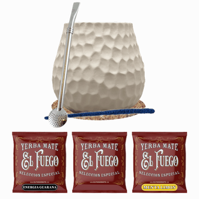 Yerba mate set El Fuego 3x50g