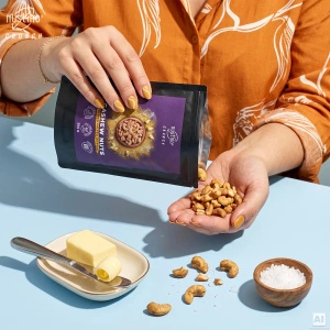Nustino Crunch – смажені горіхи кеш'ю – Golden Salted Butter 200 г
