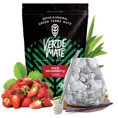 Набір Єрба Мате Verde Mate 500г 0,5кг Калабаш + Бомбілла