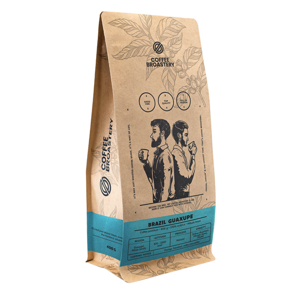 Кавові зерна Bro Coffee Roastery - Brazil Guaxupe Premium 400 г