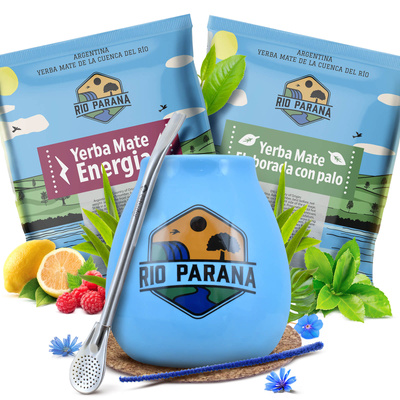 Йерба Мате Rio Parana Набір 2x50г Калабаш + Бомбілія