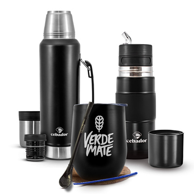 Набір аксесуарів Yerba Mate: Yerbomos + термос + термальний мате калабаш