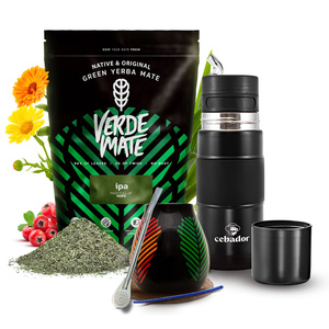 Набір Єрба-Мате Verde Mate IPA 500г 0,5кг Yerbomos + Калабаш + Бомбілла