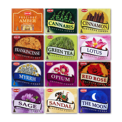 Конуси благовоній HEM – мікс із 12 ароматів
