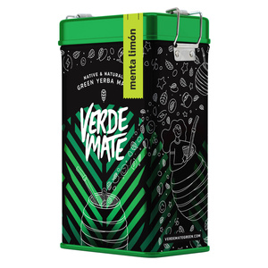 Yerbera – Металева банка + Verde Mate Green Menta Limón  0,5 кг