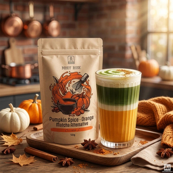 Набір кольорових матча: Red Matcha + Orange Matcha + Yellow Matcha