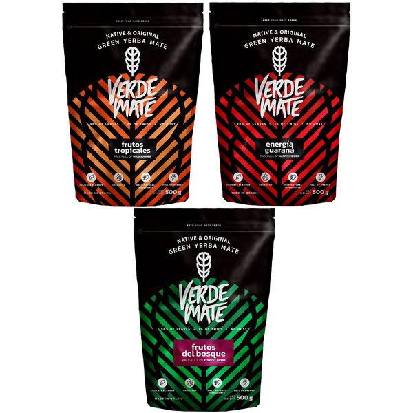 Набор Yerba Verde Mate Green różne smaki 3x500 г