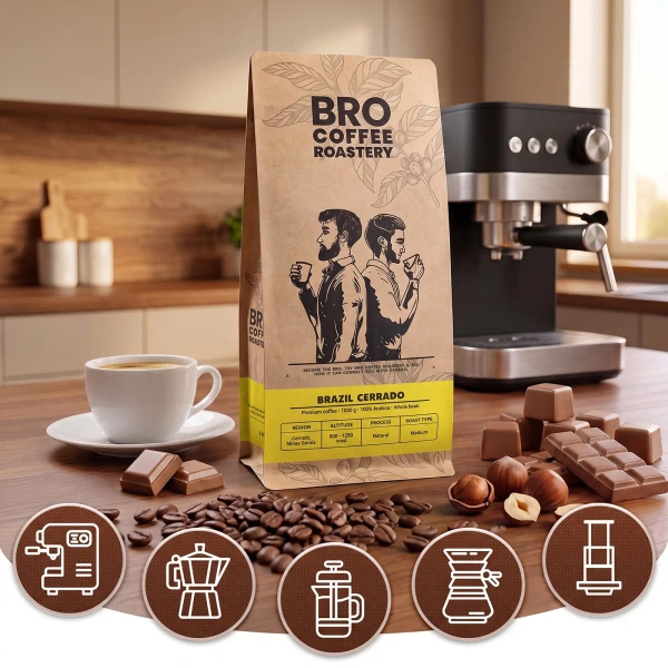 Набір Bro Coffee Roastery Brazil Samba + Brazil Cerrado 2x1кг (2кг)