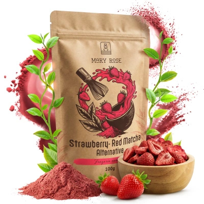 Mary Rose – Red Matcha Alternative – Полуниця (порошок) 100 г