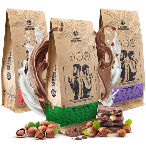 Набір кави Bro Coffee Roastery Costa Rica San Rafael + Nicaragua Colibrí Azul + Brazil Samba 3x1кг (3кг)