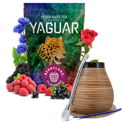 Стартовий набір Yerba Mate Yaguar Berryland 500 г