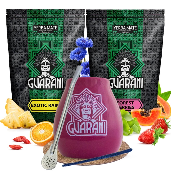 Набір фруктових калабашів Yerba Mate Guarani Fruit Calabash 2х500г