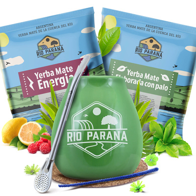 Йерба Мате Rio Parana Набір 2x50г Калабаш + Бомбілія