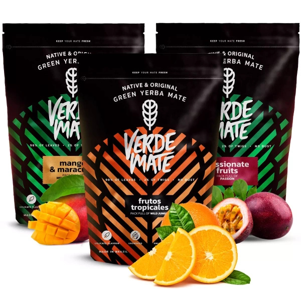 Набір Єрба Мате Verde Mate Green фруктовий 3х500 1,5 кг