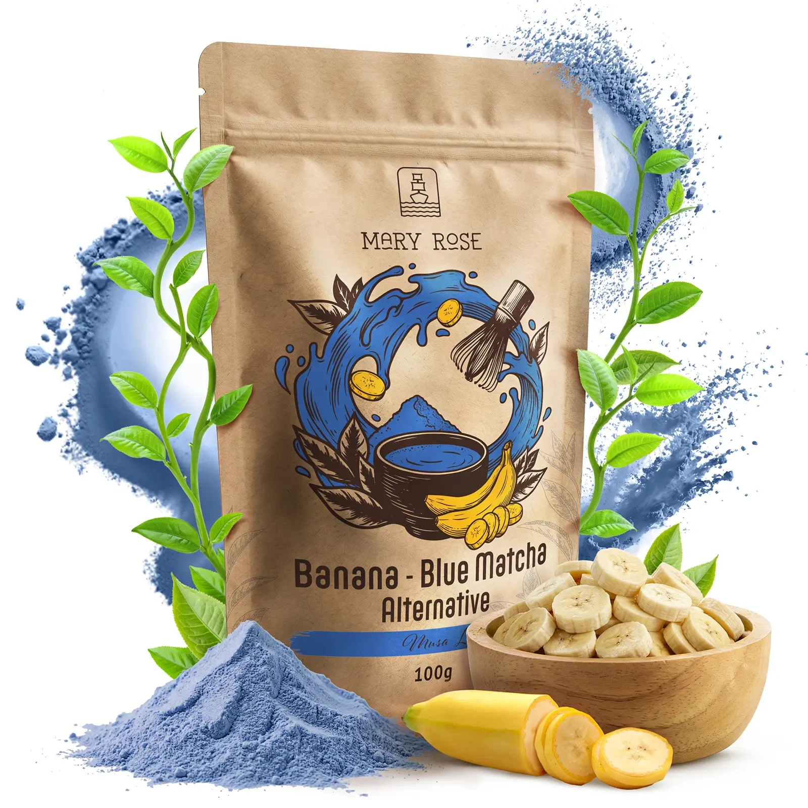 Mary Rose Blue Matcha Alternative Банан