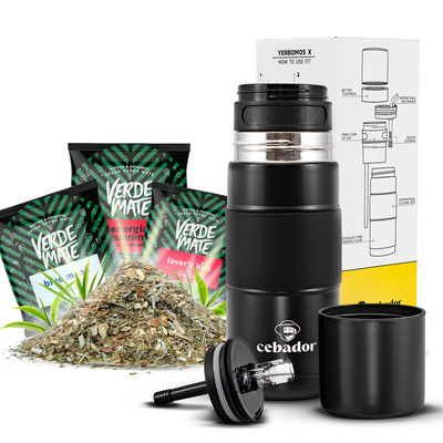 Набір Єрба Мате 3x50г + Yerbomos X OUTDOOR