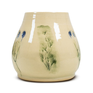 Керамічна калабаш Flora Blue 300 мл – серія Crater