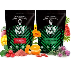 Набір Єрба Мате: Verde Mate Herbal Energy + Hangover 2x500г