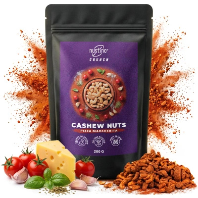 Nustino Crunch – смажені горіхи кеш'ю – Pizza Margherita 200 г