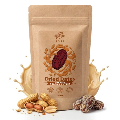 Nustino Bites – Сушені Фініки – Creamy Peanut Butter 100 г
