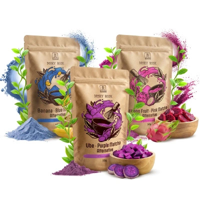 Набір кольорових матча: Blue Matcha + Pink Matcha + Purple Matcha