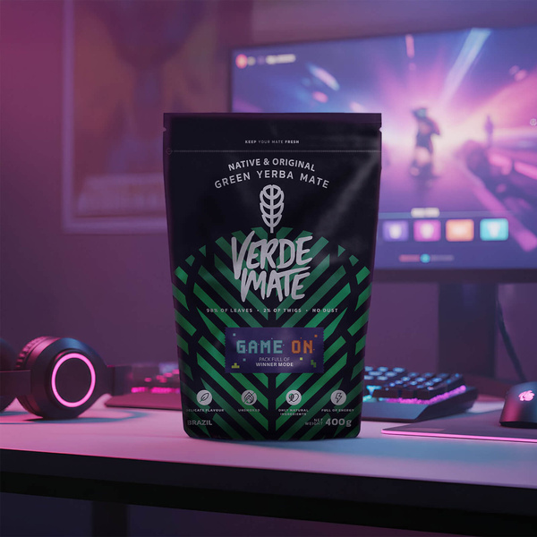 Verde Mate Green Game On 0,4 кг – йерба мате для геймерів зі смаком енергетичного напою