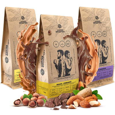 Набір Bro Coffee Roastery Colombia Medellin + Nicaragua Colibrí Azul + Brazil Cerrado 3x1кг (3кг)