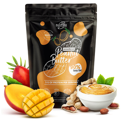 Nustino – Арахісове масло в порошку – Mango (без додавання цукру) 400 г