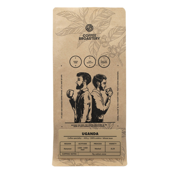 Кавові зерна Coffee Broastery - Uganda Kanyenye Speciality 400 г