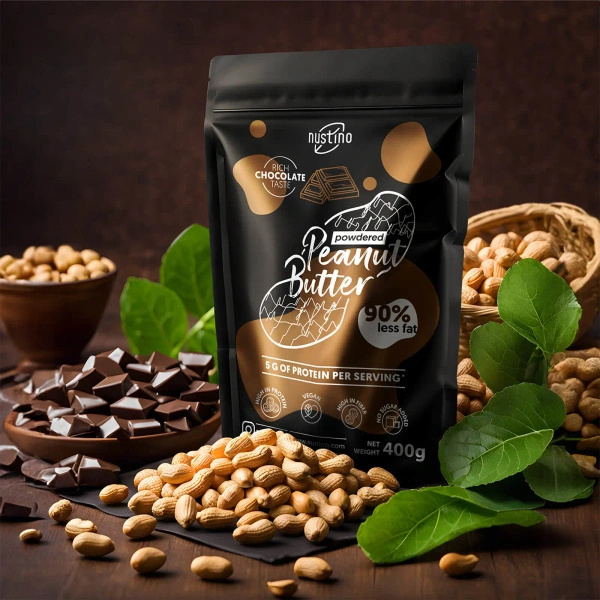 Набір арахісової пасти в порошку Nustino: Classic + Chocolate 2x400г