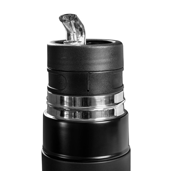 Yerbomos X ALL IN ONE - 450 мл - Посудина, термос і бомбілья в одному флаконі (чорний)