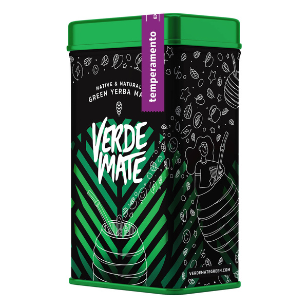 Yerbera – Металева банка + Verde Mate Green Temperamento  0,5 кг
