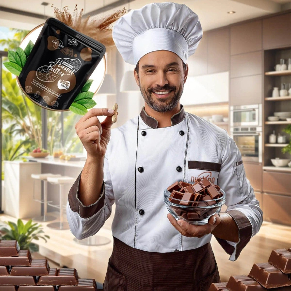 Nustino – Арахісове масло в порошку – Chocolate (без додавання цукру) 400 г