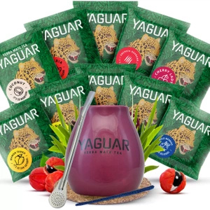 Набір Yerba Mate Yaguar 10x50g Калабаш Bombilla