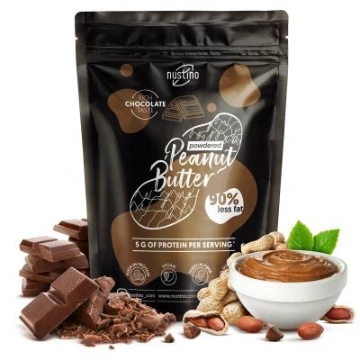 Nustino – Арахісове масло в порошку – Chocolate (без додавання цукру) 400 г