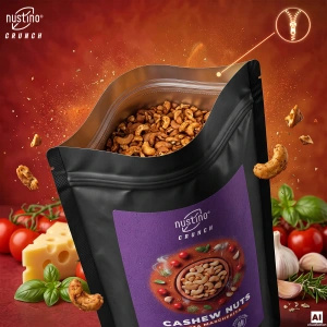 Nustino Crunch – смажені горіхи кеш'ю – Pizza Margherita 200 г