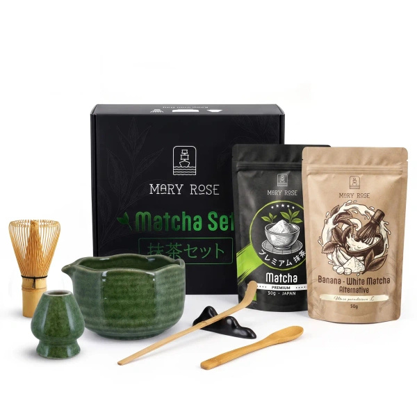 Подарунковий набір для кольорового Matcha Latte: Matcha + White Matcha + аксесуари