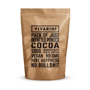 Vivarini – Алкалізоване какао темне (порошок) 0,5 кг