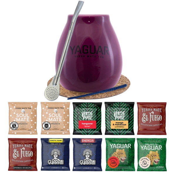 Стартовий набір Yerba Mate калабаш Bombilla 10x50г