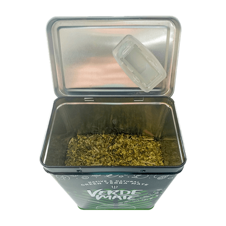 Yerbera – Металева банка + Verde Mate Green Menta Limón  0,5 кг