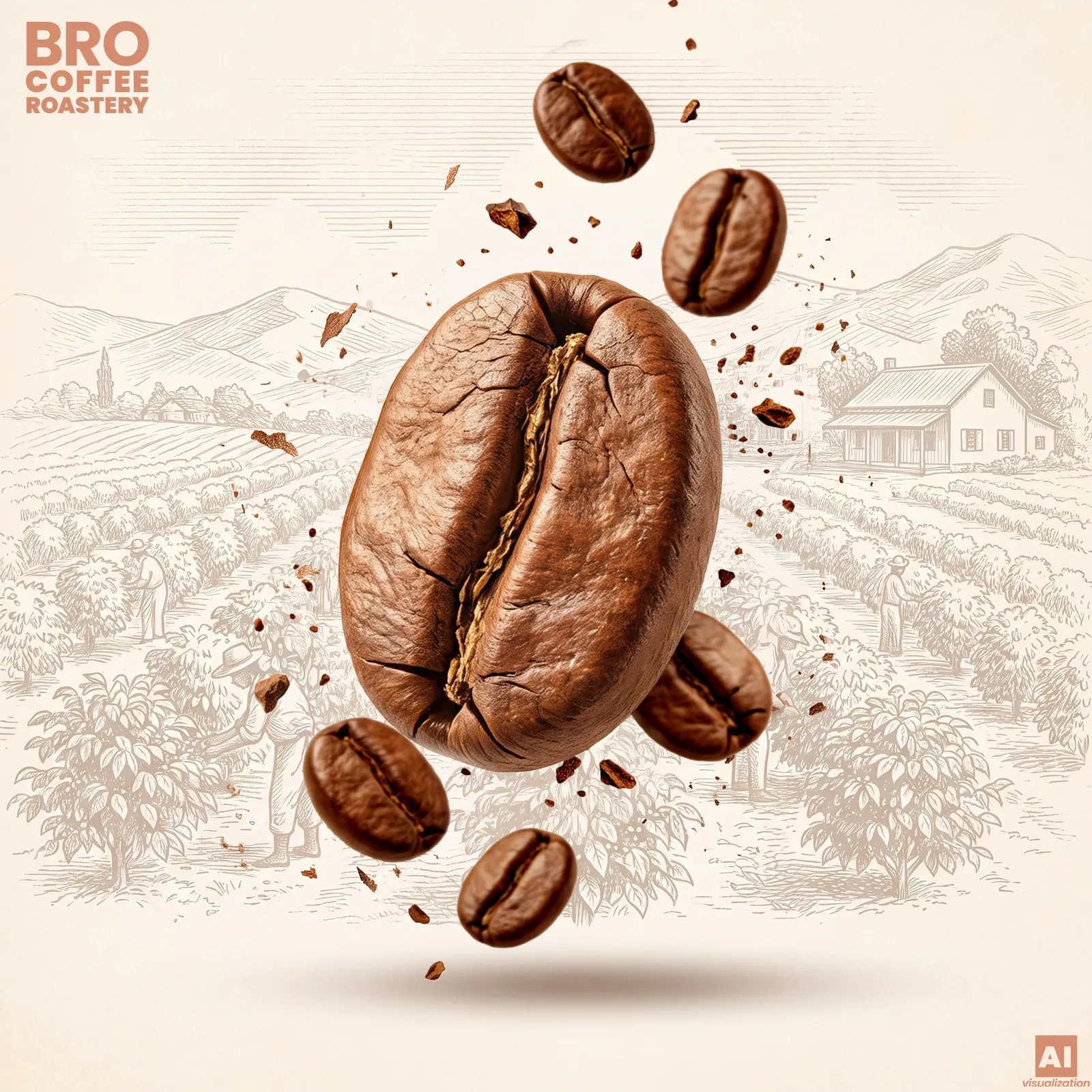 Зерна арабіки та робусти – Bro Coffee Roastery Crema Rumba