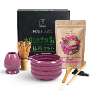 Подарунковий набір для приготування Pink Matcha