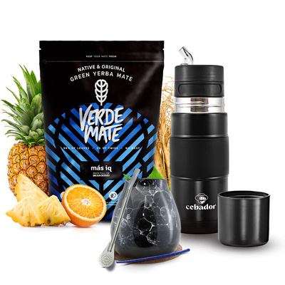 Набір Єрба-Мате Verde Mate Mas IQ 500г 0,5кг Yerbomos + Калабаш + Бомбілла