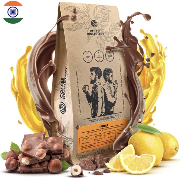 Кавові зерна Bro Coffee Roastery - India Karnataka Premium 400 г