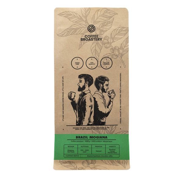 Кавові зерна Coffee Broastery - Brazil Mogiana Premium 400 г