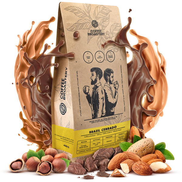 Кавові зерна Coffee Broastery - Brazil Cerrado Premium 400 г